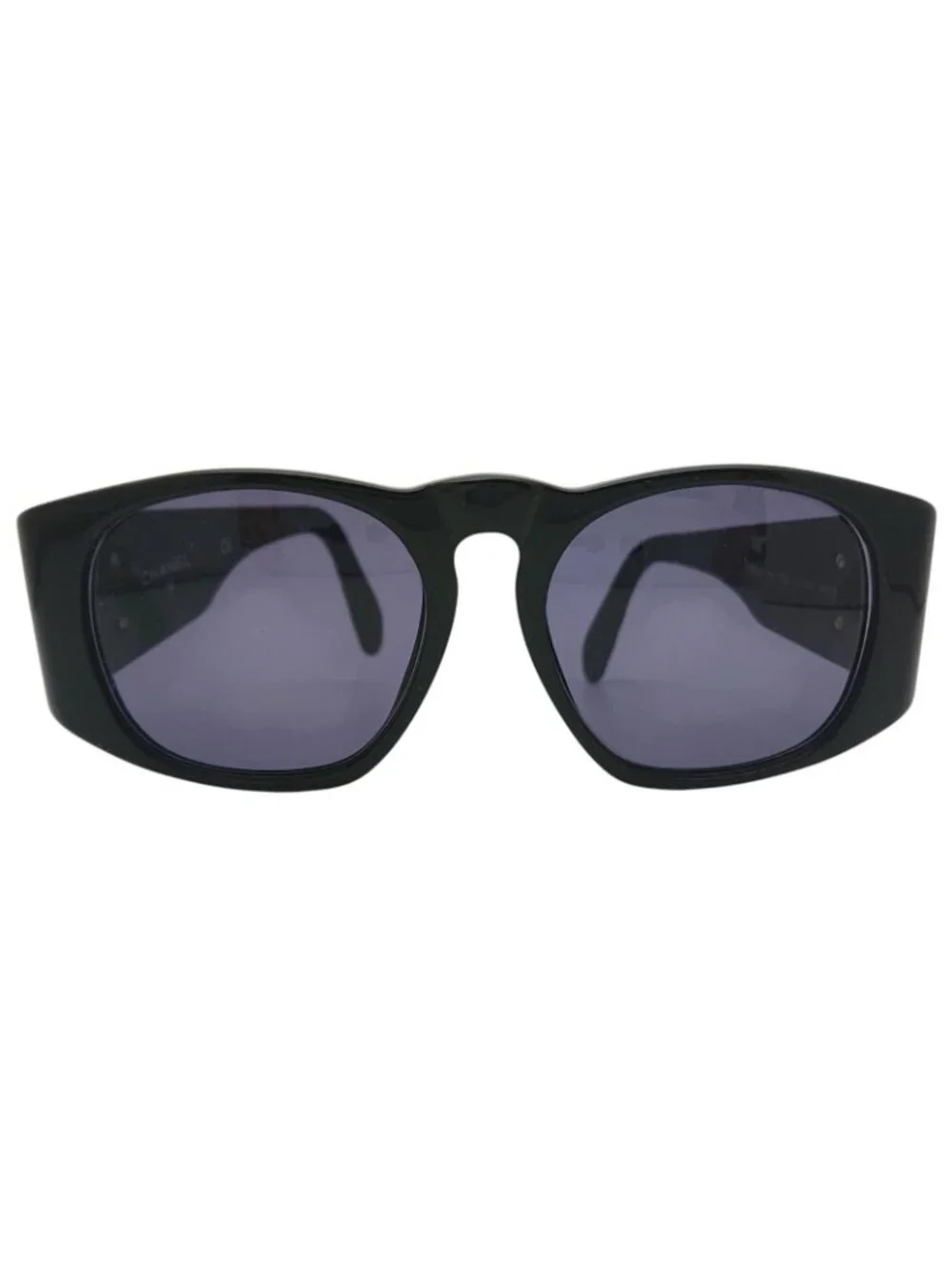 Chanel CC Logo Sunglasses Black Gold Eyewear